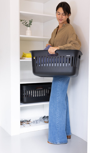 Brabantia Collect-It košara za rublje, 40 l, crna