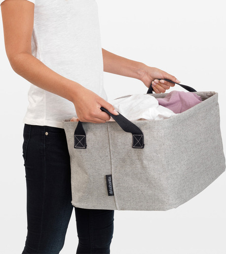 Brabantia sklopiva košara za rublje, 35 l, siva