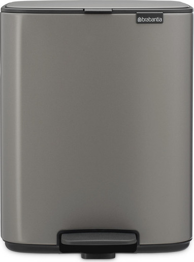 Brabantia Bo kanta s pedalom, 12 l, platina