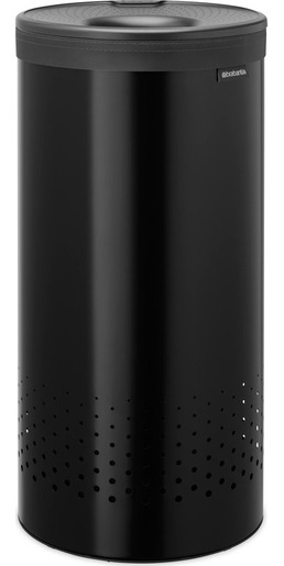 Brabantia kanta za rublje, 35 l, plastični poklopac, mat crna