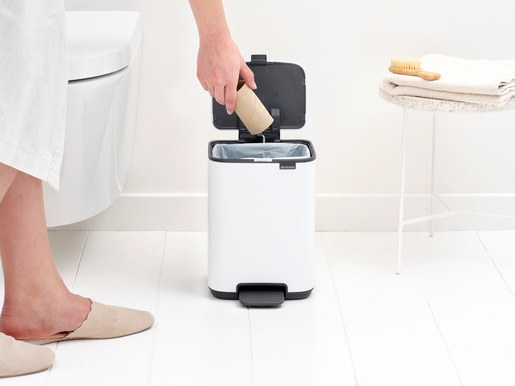 Brabantia Bo kanta s pedalom, 4 l, bijela