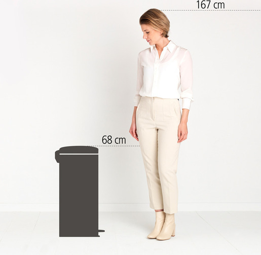 Brabantia NewIcon kanta s pedalom, 30 l, mat crna