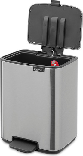 Brabantia Bo kanta s pedalom, 7 l, mat čelik