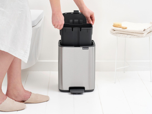 Brabantia Bo kanta s pedalom, 7 l, mat čelik
