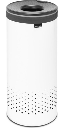 Brabantia košara za rublje, 35 l, plastični poklopac, bijela
