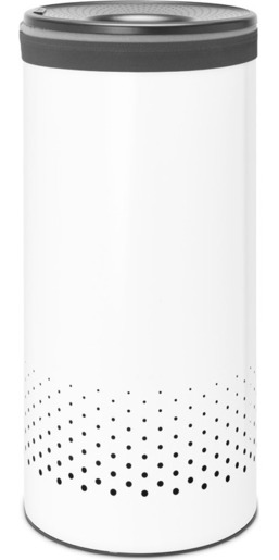 Brabantia košara za rublje, 35 l, plastični poklopac, bijela