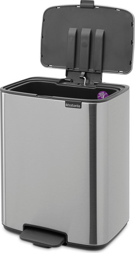 Brabantia Bo kanta s pedalom, 12 l, mat čelik