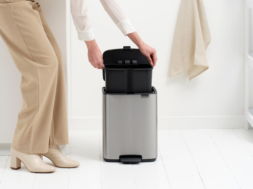 Brabantia Bo kanta s pedalom, 12 l, mat čelik
