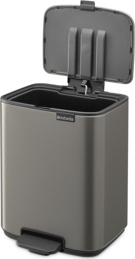 Brabantia Bo kanta s pedalom, 7 l, platina
