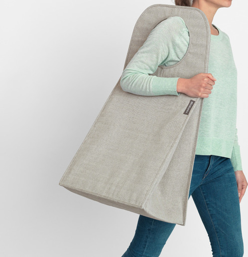 Brabantia pravokutna vrećica za rublje, 55 l, siva