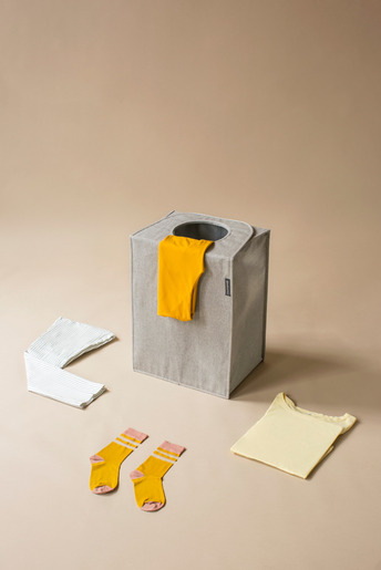 Brabantia pravokutna vrećica za rublje, 55 l, siva