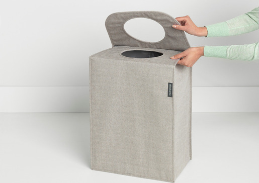 Brabantia pravokutna vrećica za rublje, 55 l, siva