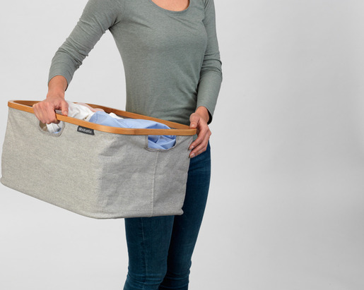 Brabantia sklopiva košara za rublje, 40 l, siva