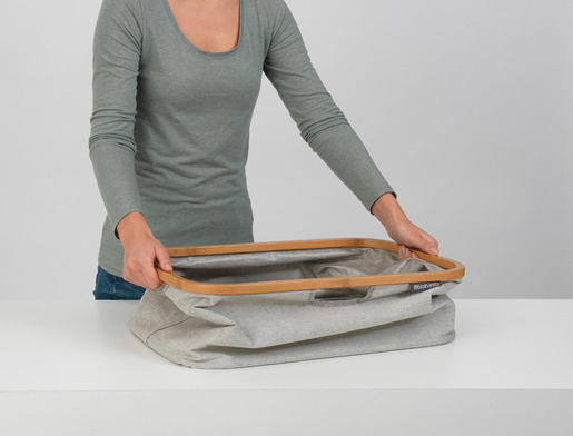 Brabantia sklopiva košara za rublje, 40 l, siva