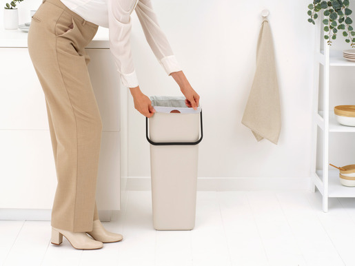 Brabantia Sort & Go koš za otpad, 40 l, bež