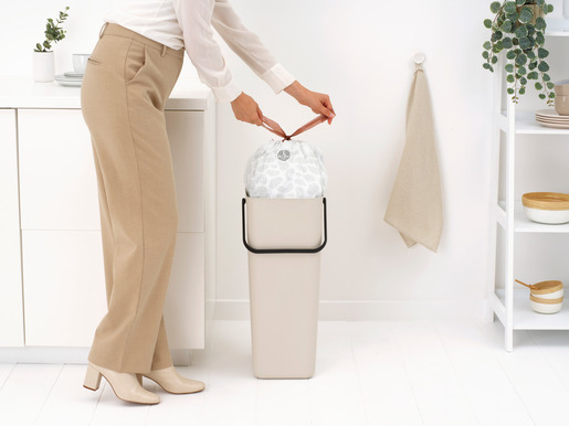 Brabantia Sort & Go koš za otpad, 40 l, bež