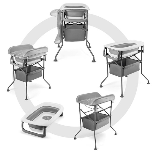 Kinderkraft Bubbly sklopivi stol za prematanje s kadicom, Grey