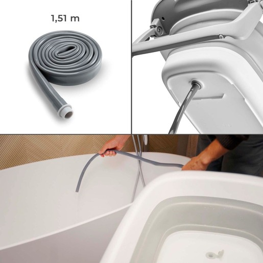 Kinderkraft Bubbly sklopivi stol za prematanje s kadicom, Grey