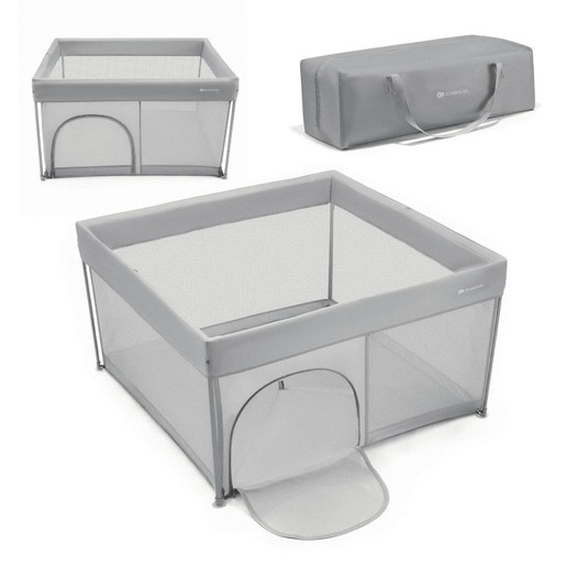 Kinderkraft dječja igraonica/vrtić ZIKI 126,5x126,5x69,5 cm, siva