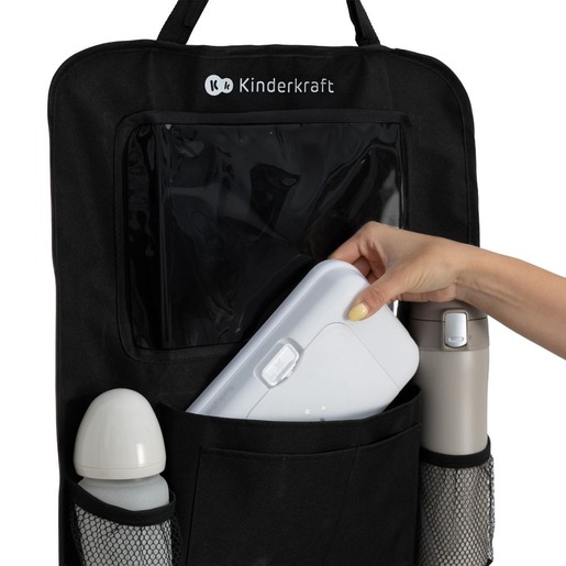 Kinderkraft organizator za auto 2u1, crni