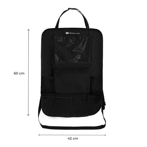 Kinderkraft organizator za auto 2u1, crni