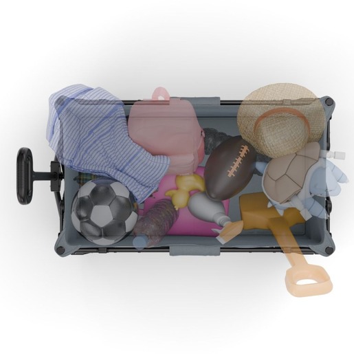 Kinderkraft Sklopiva kolica ROLLSTER 90x58 cm, Anthracite