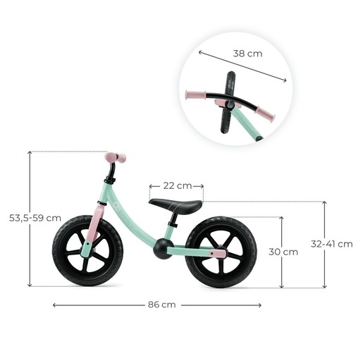 Kinderkraft balans bicikl 2WAY NEXT OFF ROAD, Candy Mint