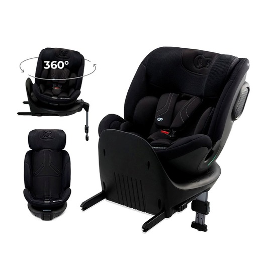 Kinderkraft autosjedalica XRIDER 2 i-Size 0-36 kg (40-150 cm) 360, crna