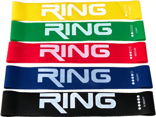 RING elastične gume za vježbanje SET 5 (Light to X Heavy)