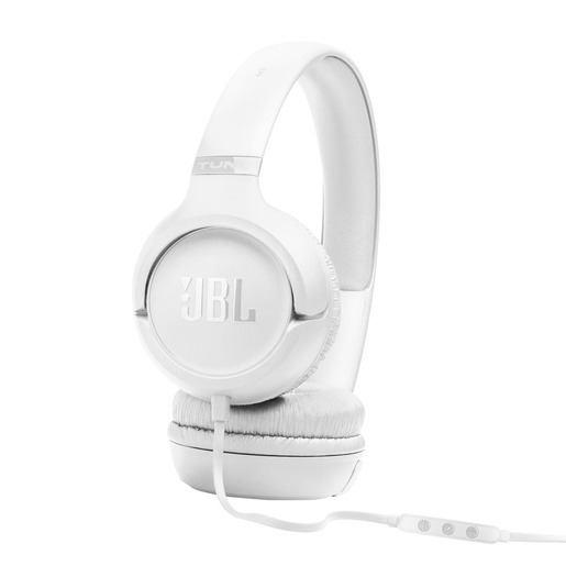JBL Tune 530, žične on-ear slušalice, bijele