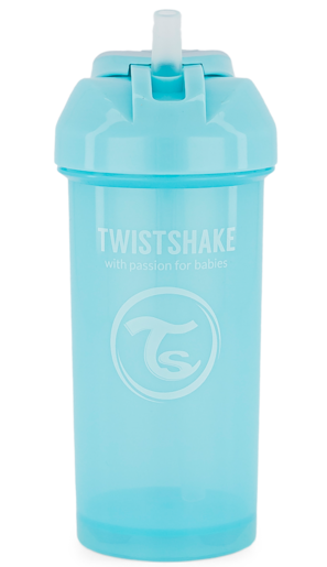 Twistshake bočica sa slamkom, 6+ mjeseci, pastelno plava, 360 ml