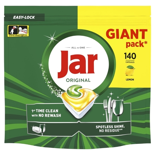 Jar Original, kapsule za strojno pranje posuđa, 140 kom