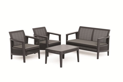 KETER Atlas Linea vrtna garnitura, grafit-tamno siva