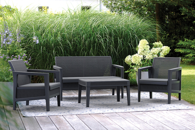 KETER Atlas Linea vrtna garnitura, grafit-tamno siva