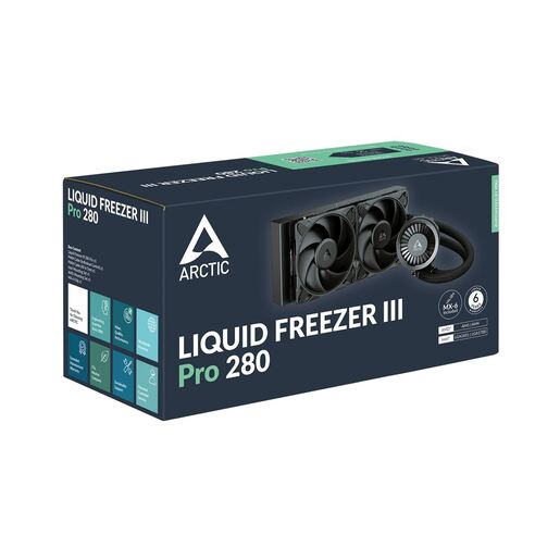 Vodeno hlađenje za procesor Arctic Liquid Freezer III Pro 280, crna, 280mm, ACFRE00179A