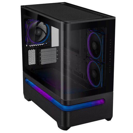 Kućište Asus Prime AP202 TG ARGB, 90DC00P0-B19000, crna