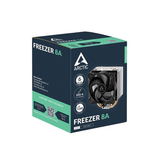 Hladnjak za procesor Arctic Freezer 8A, AMD AM4/AM5, 100mm, ACFRE00161A