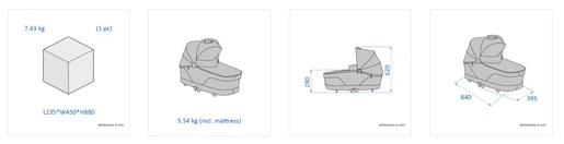 Maxi-Cosi košara Sense - Twillic Truffle