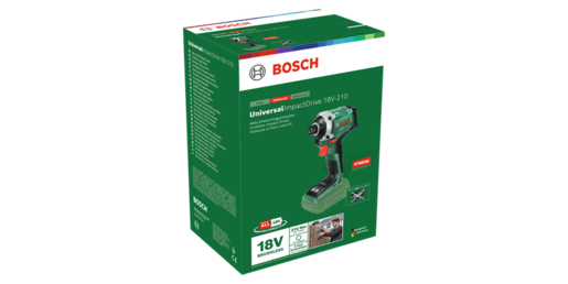 BOSCH akumulatorski udarni stezač Universal Impact Drive, 18V-210, 210Nm, 18V, karton