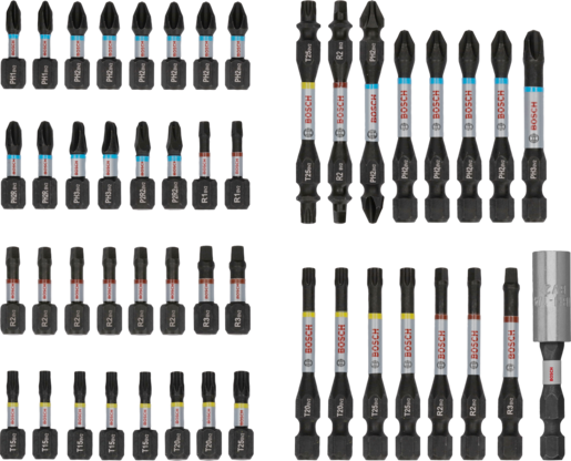 BOSCH Professional set bitova izvijača PRO Impact, 48 kom