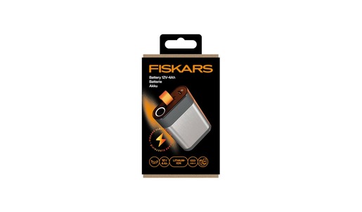 FISKARS akumulator Li-ion, 12V, 4,0Ah, USB-C punjenje, vrijeme punjenja do 2.5h