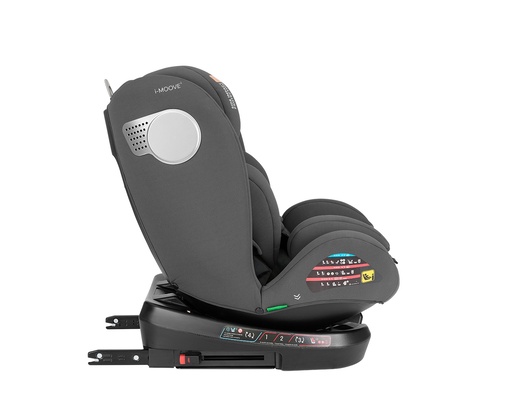 Kikka Boo autosjedalica i-Moove 2 i-Size, Grupa 0+, 1, 2, 3 (0-36 kg) (40-150 cm) - Dark Grey