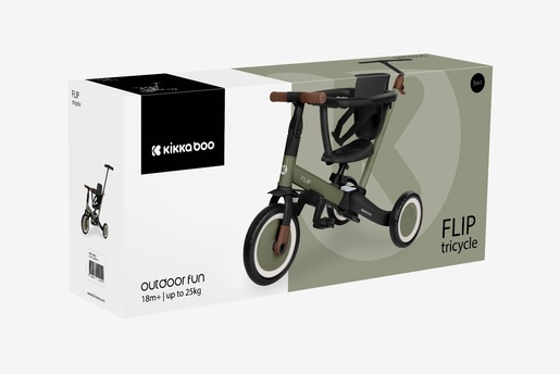 Kikka Boo tricikl Flip 5u1 - Army Green