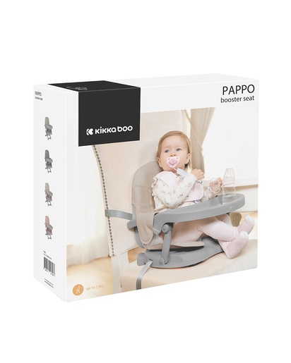 Kikka Boo hranilica booster Pappo - Grey