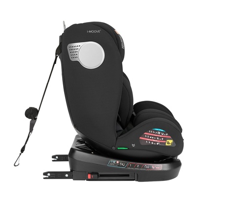 Kikka Boo autosjedalica i-Moove 2 i-Size, Grupa 0+, 1, 2, 3 (0-36 kg) (40-150 cm) - Black