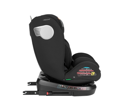 Kikka Boo autosjedalica i-Moove 2 i-Size, Grupa 0+, 1, 2, 3 (0-36 kg) (40-150 cm) - Black