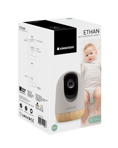 Kikka Boo video alarm 2K Wi‑Fi&Bluetooth baby monitor Ethan 2026