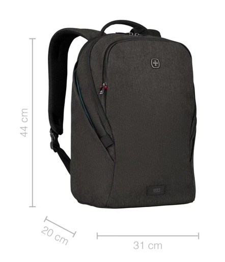 Wenger MX Light, do 16", crni, ruksak