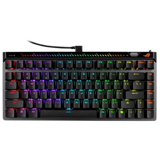 Asus ROG FALCHION Falchion Ace 75HE, žičana mehanička tipkovnica, ROG HFX V2 & V2X magnetic switches, crna