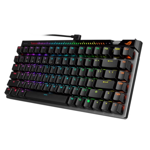 Asus ROG FALCHION Falchion Ace 75HE, žičana mehanička tipkovnica, ROG HFX V2 & V2X magnetic switches, crna